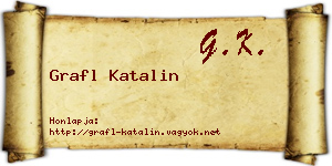 Grafl Katalin névjegykártya